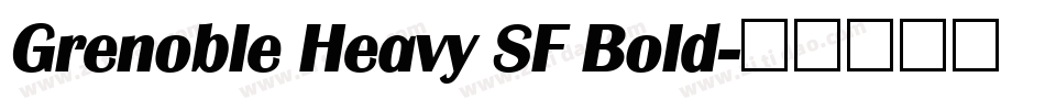 Grenoble Heavy SF Bold字体转换